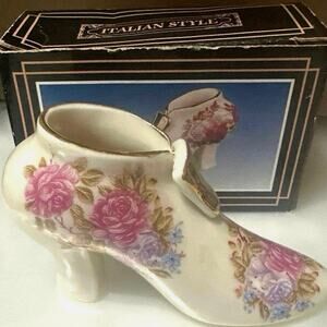 Venexia Clection Italian Style shoe Victorian-style decorative trinket holders.